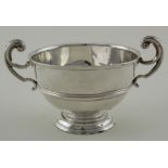Irish small silver two handled prize cup inscribed Alice Olive Brew, December, 1915 . Hallmarked for