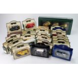 Diecast. A collection of approximately forty boxed diecast models, including, British Motoring