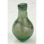 Ancient Roman (ca.200 AD) glass flask with lovely irredesance 55mm