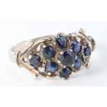 9ct Gold Sapphire Ring size K weight 2.3g