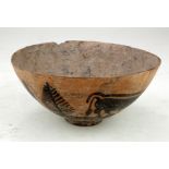 Indus Valley (ca.3200 BC - 2000 BC) terracotta bowl depicting bull 125 mm