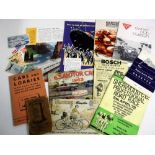 Transport, mixed selection of ephemera, 1930's onwards inc. car booklets, owners handbooks, aviation