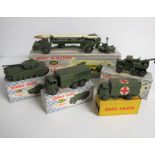 Military Dinky Toys, 661 Recovery Tractor, 666 Missile Erector Vehicle & Launching Platform, 622