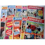 Comics, Penelope, 10 issues from 1967 to 1969 (gen gd)