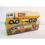 Dinky Toys 944 Leyland-Octopus Tanker 'Shell-BP', white/yellow body, white chassis, grey plastic