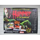 Film Poster, Hammer At The Barbican - (1996) UK Quad cinema Exhibition poster, rolled 30"x 40" in