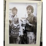 The Beatles, Two large high quality b/w photographic prints, originally c1967-1968, one showing