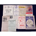 Football programmes, 1940's selection, including Gateshead aways v Chester & Hull 1947/8 & v