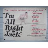 Film Poster, I’m Alright Jack UK Quad poster for this 1959 satirical comedy about industrial