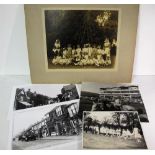 Photographs, approx 35 photos, various ages & sizes inc. a few UK topographical, family portraits,