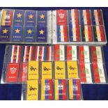 Tobacco silks, ATC, National Arms (woven), set of 42 silks plus numerous variations, 210 silks in