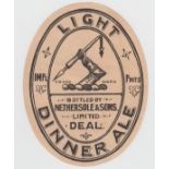 Beer label, Nethersole & Sons Limited, Deal, Dinner Ale, v.o, (gd) (1)