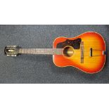 Musical Instrument, a Gibson B 45 12 string acoustic guitar, serial no 380321, made in 1966 at The