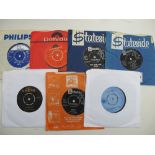 Records / Blues, seven 7" single records, inc. B.B King x3, John Lee Hooker x 2, Jimmy Reed, Buddy