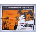 Film Poster, The Loudest Whisper (1962) UK Quad cinema poster, folded 30"x 40" in good condition