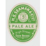 Beer label, H S Seaman & Co Ltd, High Street, Eden Bridge, Pale Ale, v.o, (gd) (1)