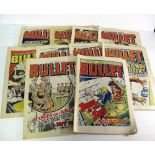 Comics, a collection of 1970's comics, Bullet (approx 50), Tiger & Scorcher (approx 65), Issues 1, 2