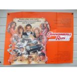 Film Posters, Six UK Quad cinema posters: Cannonball Run II, Superman II, Absolute Beginners, The