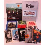 The Beatles, Large box of 24x Beatles books: “The Penguin John Lennon” (1st ed), Anthology 2000,