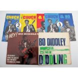 Records/ Rock N Roll, Chuck Berry & Bo Diddley, 3 UK 7" Eps on the Pye International R&B label - Vol