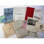 Ephemera, mixed selection, 1920's onwards, inc. military, transport, sport etc, with tickets,