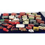 Play worn Dinky Toys, including 261 Telephone Service Van, in original box, loose 955 Fire Engine,