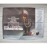 Film Posters, Rollerball (1975) UK Quad cinema poster, for the futuristic sci-fi film with James