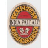 Beer label, David Cameron, Laurencekirk, India Pale Ale, v.o, (gd/vg) (1)