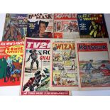 Comics, a varied selection of approx 50 from the 1940's onwards including Scramble, Black Mask,