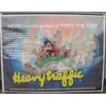 Film Poster, Heavy Traffic (1973) UK Quad cinema poster, rolled 30"x 40" in very good condition