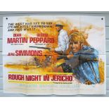 Film Poster, Dean Martin - Rough Night In Jericho (1967) UK Quad cinema poster, folded 30"x 40" in
