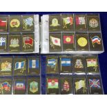 Tobacco silks, Turmac, National Flags, Standards & Arms, set of 83 silks plus numerous variations,