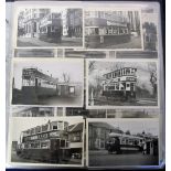 Photographs, a collection, in modern album, of approx 200 photos of trams and trolley buses, all