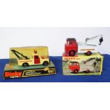 Dinky Toys 434 Bedford T.K Crash Truck, red cab, black roof, grey back red plastic hubs, 442 Land