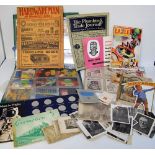 Ephemera, large box of mixed items, various ages, mostly 1920's onwards, including tourist