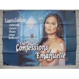 Film Poster, The Confessions of Emmanuelle (1977) UK Quad film poster, Sexploitation starring