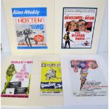 Cinema Memorabilia, Twelve original mounted 1960’s film trade ads, Billion Dollar Brain (x2), For