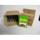 Hong Kong Dinky Toys Miniature Vehicles, two trade boxes, first containing twelve models, second