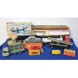 Dinky Toys, 118 Tow Away Glider Set, 724 Sea King Helicopter, 150 Rolls-Royce Silver Wraith, Dublo