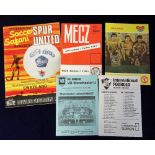 Football programmes, Manchester United, small selection of aways v Swaziland June 1983 (3 team