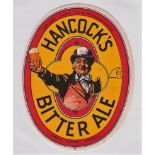 Beer label, Hancock & Co Ltd, Wales, Bitter Ale, large v.o, (120mm high) (gd) (1)