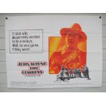 Film Posters, two UK Quad cinema posters for John Wayne western films: The Cowboys (1972) &