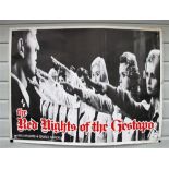 Film Poster, The Red Nights of the Gestapo (1977) UK Quad cinema poster, rolled 30"x 40" in good