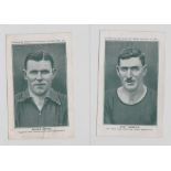 Trade cards, Nelson Lee Library, Footballers inc. Meredith, Manchester United (130mm x 85mm), XL