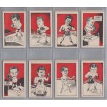 Trade cards, D. Cummings & Son, Famous Fighters (set, 64 cards) (vg)