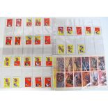 Trade cards, Thomson, two sets, Wild West Dominoes (28 cards) & Guns in Action (uncut sheet of 12