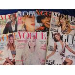 Vogue Magazines, approx. 60 issues from the late 1990's onwards (gen vg)