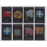 Tobacco silks, Turmac, National Flags, Standard Flags & Arms (black background) (set, 83 silks) plus