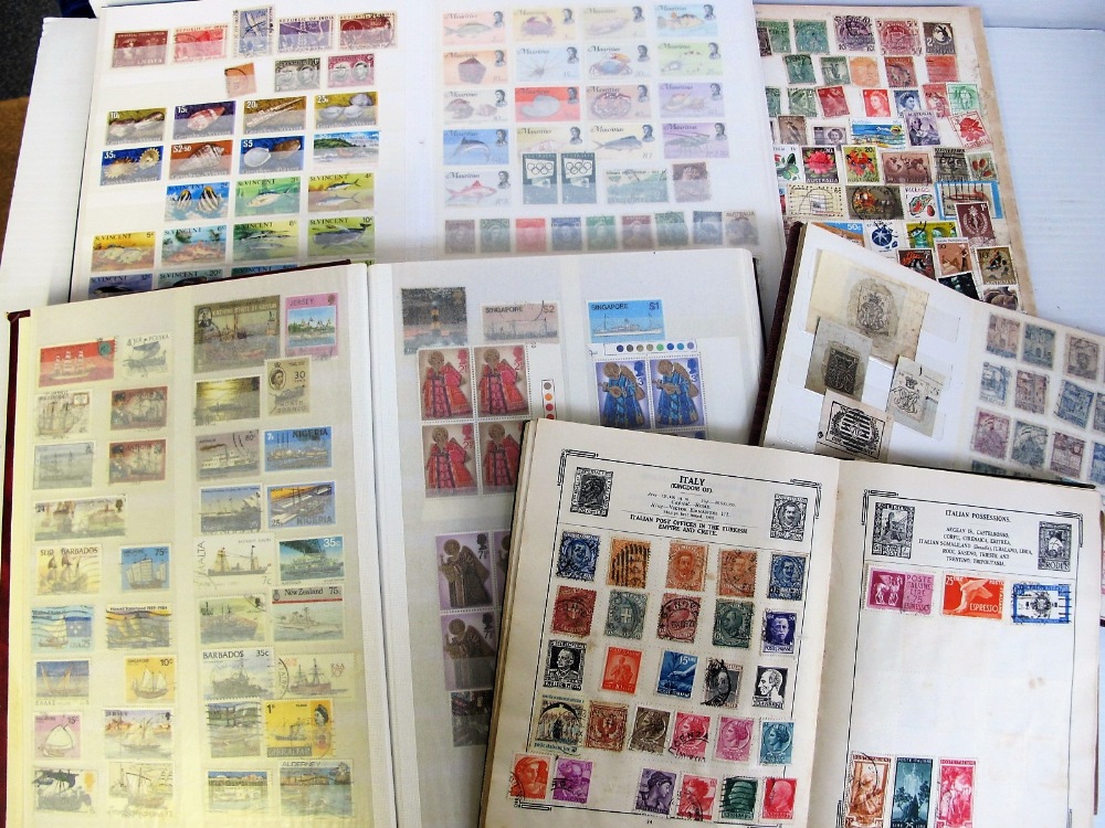 Stamps, World collection contained in 9 stock books and 1 Atlas stamp album, mint and used, all