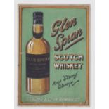 Advertising artwork, Strong & Co, Romsey, original coloured proof poster artwork on card for 'Glen